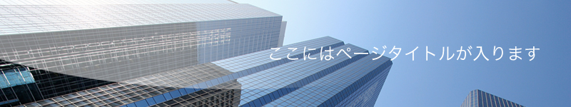 ここにはページタイトルが入ります